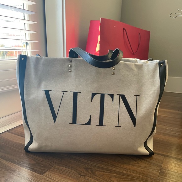 Valentino Handbags - Valentino Canvas Tote.